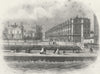 SUSSEX. Victoria place, Eastbourne. Newman 1860 old antique print picture