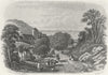SUSSEX. Entry to Hastings. Rock 1860 old antique vintage print picture