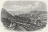 SUSSEX. Hastings from all saints. Rock 1860 old antique vintage print picture