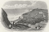 SUSSEX. Hastings Beachy Head & Pevensey Bay 1860 old antique print picture