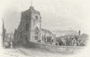 SUSSEX. St Clement's Hastings. Rock 1860 old antique vintage print picture