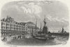 SUSSEX. Breed's Place, Hastings. Rock 1860 old antique vintage print picture