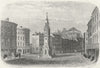 SUSSEX. Albert Memorial, Hastings. Rock 1860 old antique vintage print picture