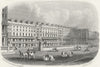SUSSEX. Robertson Terrace, Hastings. Rock 1860 old antique print picture
