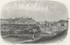 SUSSEX. Hastings from Bohemia Rd. Rock 1860 old antique vintage print picture