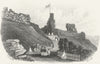 SUSSEX. Hastings Castle 1860 old antique vintage print picture