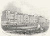 SUSSEX. White Rock place, Hastings 1860 old antique vintage print picture