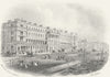 SUSSEX. Verulam place, St Leonards-on-Sea 1860 old antique print picture