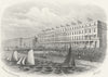 SUSSEX. Marina, St Leonards 1860 old antique vintage print picture