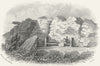 SUSSEX. Lovers seat, Hastings 1860 old antique vintage print picture