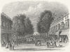 SUSSEX. Station Rd, Eastbourne No1. Rock 1860 old antique print picture