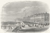 SUSSEX. Parade, Eastbourne. Rock 1860 old antique vintage print picture