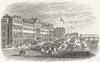 SUSSEX. Parade Eastbourne. Rock 1860 old antique vintage print picture