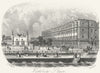 SUSSEX. Victoria place, Eastbourne. Rock 1860 old antique print picture