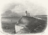 SUSSEX. Bell Tout Lighthouse, Beachy Head. Eastbourne 1860 old antique print