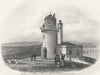 SUSSEX. Belle Tout Lighthouse, Eastbourne. Newman 1860 old antique print