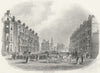SUSSEX. Howard Sq, Eastbourne. Newman 1860 old antique vintage print picture
