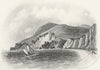 SUSSEX. Beachy Head. Eastbourne. Newman 1860 old antique vintage print picture