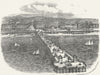 SUSSEX. Eastbourne Pier. Newman 1860 old antique vintage print picture