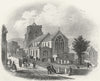 SUSSEX. St Mary's Church, Eastbourne. Newman 1860 old antique print picture