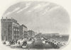 SUSSEX. Parade, Eastbourne. Newman 1860 old antique vintage print picture
