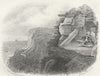 SUSSEX. Lover's seat, Hastings. Eastbourne. Newman 1860 old antique print