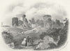 SUSSEX. Pevensey Castle. Eastbourne. Newman 1860 old antique print picture