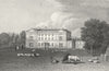 WORCS. Moseley Hall, Worcestershire 1831 old antique vintage print picture