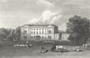 WORCS. Moseley Hall, Worcestershire 1819 old antique vintage print picture