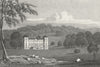 WARCS. Hagley Hall, Worcestershire. Worcs c1831 old antique print picture