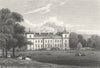 WORCS. Croome Court, Worcestershire 1818 old antique vintage print picture