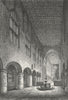WORCS. Malvern Abbey, Worcestershire 1807 old antique vintage print picture