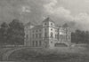 WORCS. Hagley Park, Lord Lyttelton Worcestershire 1806 old antique print