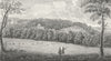 WORCS. Hagley Park Lord Lyttelton c1780 old antique vintage print picture