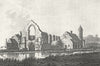 WORCS. Dudley Priory, Worcestershire 1776 old antique vintage print picture
