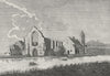 WORCS. Dudley Priory, in Worcestershire c1784 old antique print picture