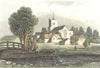 HERTS. Broxbourn. HEREFORD DUGDALE 1835 old antique vintage print picture