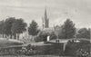 WARCS. Stratford on Avon, Warwickshire. DUGDALE c1840 old antique print