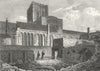 CHESHIRE. Chester Cathedral 1812 old antique vintage print picture