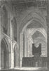 CHESHIRE. Chester Cathedral 1812 old antique vintage print picture