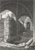 CHESHIRE. Chester Cathedral 1812 old antique vintage print picture