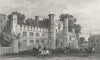 SUSSEX. Battle Abbey. DUGDALE c1840 old antique vintage print picture
