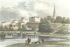 HEREFORD. Ross, Herefordshire. DUGDALE 1835 old antique vintage print picture