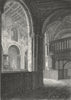 BEDS. Dunstable Church. Priory 1808 old antique vintage print picture