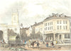 LICHFIELD. Birthplace of Dr Johnson, Staffordshire.  1835 old antique print