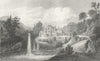 STAFFORDSHIRE. Spring Vale, Stone , Bakewell. West 1830 old antique print