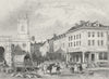 LICHFIELD. Birthplace of Dr Johnson, Staffordshire.  1835 old antique print