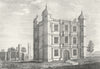 STAFFORDSHIRE. Gate Manor House, Tixal. Grose. 18C 1795 old antique print