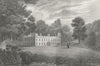 STAFFS. Barr Hall, E Scott. West 1830 old antique vintage print picture