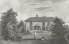 STAFFS. Beamhurst Hall, Heny Mountfort. West Sun Dial 1830 old antique print